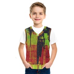 Grunge Texture                 Kids  Basketball Tank Top