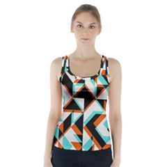 4 Colors Shapes           Racer Back Sports Top by LalyLauraFLM