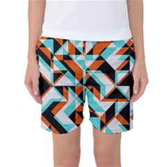 4 Colors Shapes    Women s Basketball Shorts by LalyLauraFLM