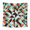 4 colors shapes         Fleece Blanket View1