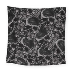 Skulls Pattern Square Tapestry (large) by ValentinaDesign