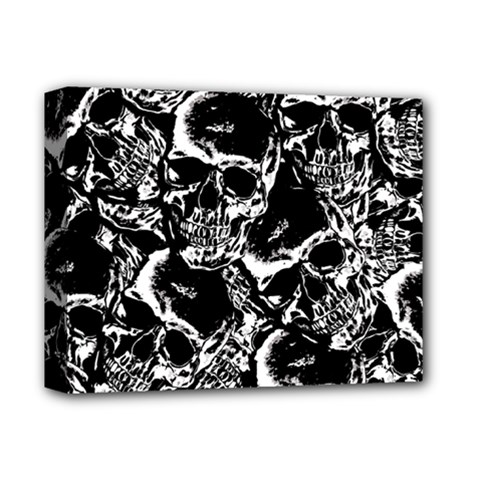 Skulls Pattern Deluxe Canvas 14  X 11 