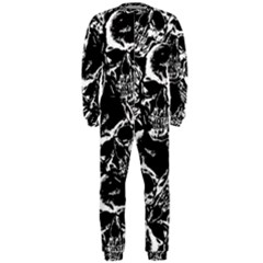 Skulls Pattern Onepiece Jumpsuit (men)  by ValentinaDesign