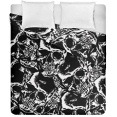 Skulls Pattern Duvet Cover Double Side (california King Size) by ValentinaDesign