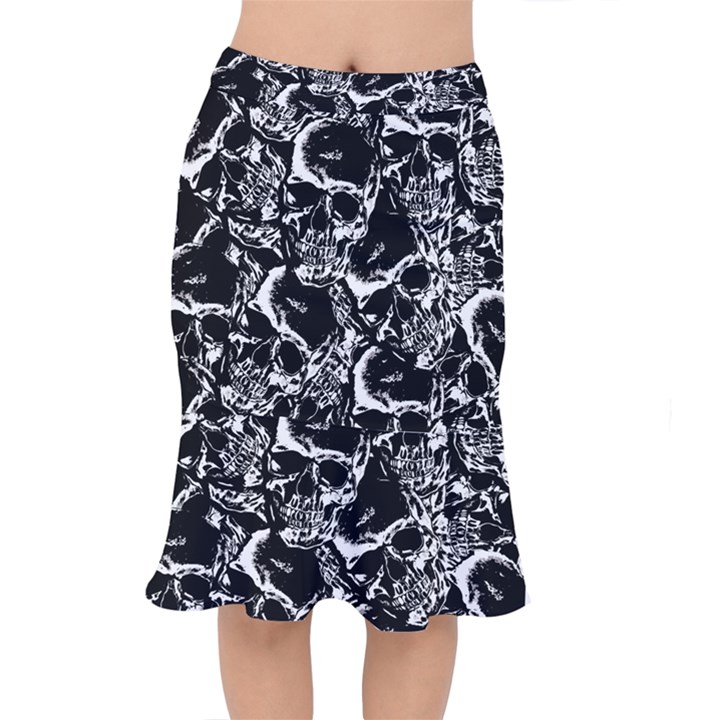 Skulls pattern Mermaid Skirt