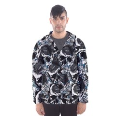 Skulls Pattern Hooded Wind Breaker (men)