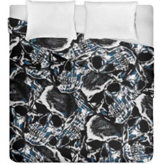 Skulls Pattern Duvet Cover Double Side (king Size)