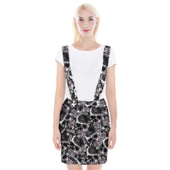 Skulls Pattern Braces Suspender Skirt