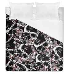 Skull Pattern Duvet Cover (queen Size) by ValentinaDesign