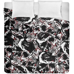 Skull Pattern Duvet Cover Double Side (king Size) by ValentinaDesign