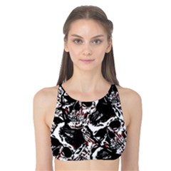 Skull Pattern Tank Bikini Top