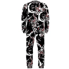 Skull Pattern Onepiece Jumpsuit (men)  by ValentinaDesign