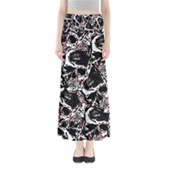 Skull Pattern Maxi Skirts by ValentinaDesign