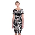 Skull pattern Classic Short Sleeve Midi Dress View1