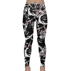 Skull Pattern Classic Yoga Leggings by ValentinaDesign