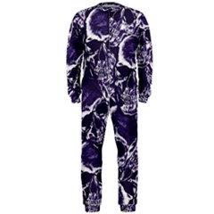 Skull Pattern Onepiece Jumpsuit (men)  by ValentinaDesign