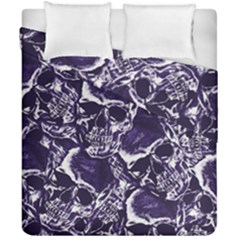 Skull Pattern Duvet Cover Double Side (california King Size) by ValentinaDesign