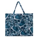 Skull pattern Zipper Large Tote Bag View1