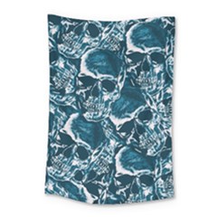 Skull Pattern Small Tapestry by ValentinaDesign