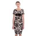 Skull pattern Classic Short Sleeve Midi Dress View1