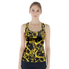 Skull Pattern Racer Back Sports Top by ValentinaDesign