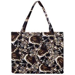 Skull Pattern Mini Tote Bag by ValentinaDesign