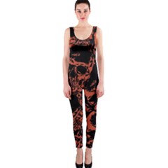 Skull Pattern Onepiece Catsuit by ValentinaDesign