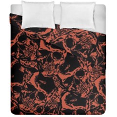 Skull Pattern Duvet Cover Double Side (california King Size) by ValentinaDesign