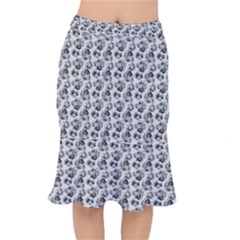 Floral Pattern Mermaid Skirt