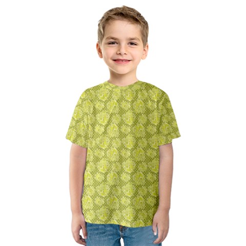 Floral Pattern Kids  Sport Mesh Tee by ValentinaDesign