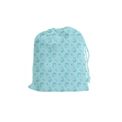 Floral pattern Drawstring Pouches (Medium) 