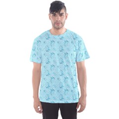 Floral pattern Men s Sport Mesh Tee