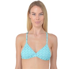 Floral pattern Reversible Tri Bikini Top