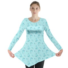 Floral pattern Long Sleeve Tunic 