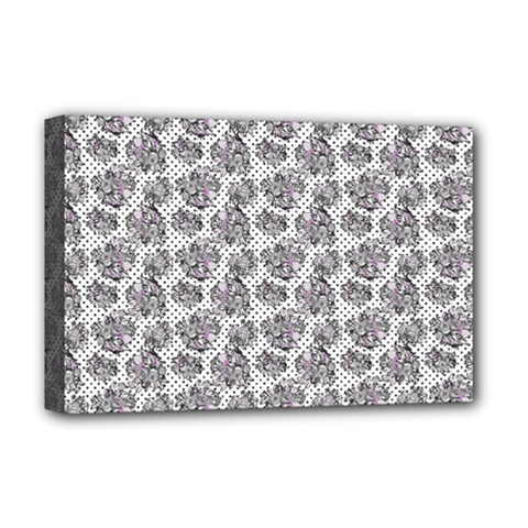 Floral Pattern Deluxe Canvas 18  X 12   by ValentinaDesign