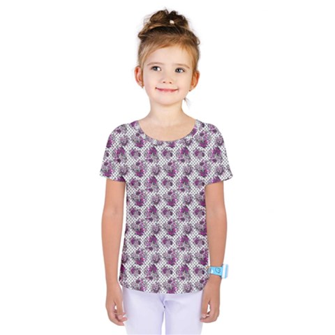 Floral Pattern Kids  One Piece Tee by ValentinaDesign