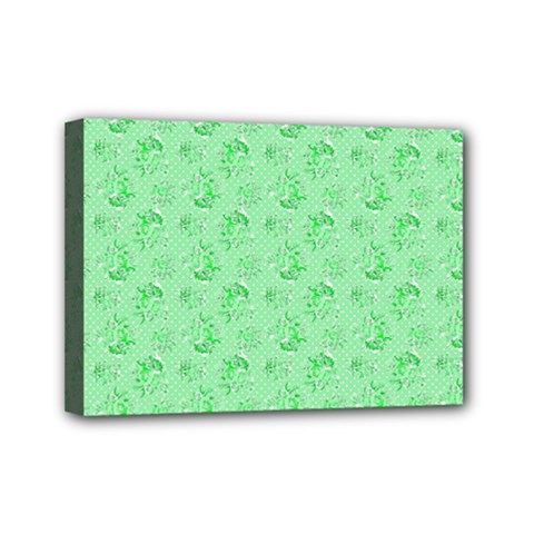 Floral Pattern Mini Canvas 7  X 5  by ValentinaDesign