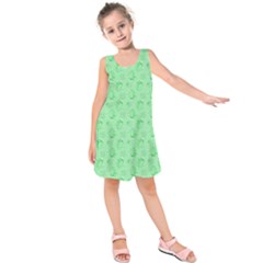 Floral Pattern Kids  Sleeveless Dress by ValentinaDesign