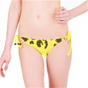 Banner Polkadot Yellow Grey Spot Bikini Bottom View1