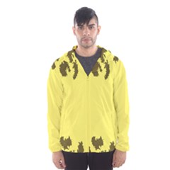 Banner Polkadot Yellow Grey Spot Hooded Wind Breaker (men) by Mariart