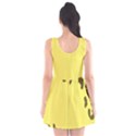 Banner Polkadot Yellow Grey Spot Scoop Neck Skater Dress View2