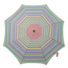 All Ratios Color Rainbow Pink Yellow Blue Green Hook Handle Umbrellas (small) by Mariart