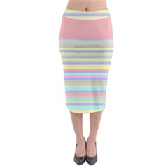 All Ratios Color Rainbow Pink Yellow Blue Green Midi Pencil Skirt by Mariart