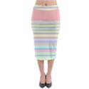 All Ratios Color Rainbow Pink Yellow Blue Green Midi Pencil Skirt View1