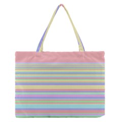 All Ratios Color Rainbow Pink Yellow Blue Green Medium Zipper Tote Bag by Mariart