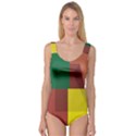 Albers Out Plaid Green Pink Yellow Red Line Princess Tank Leotard  View1