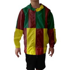 Albers Out Plaid Green Pink Yellow Red Line Hooded Wind Breaker (kids) by Mariart