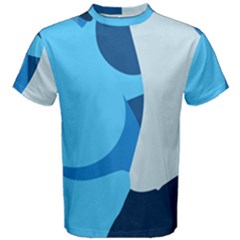 Blue Polka Men s Cotton Tee by Mariart