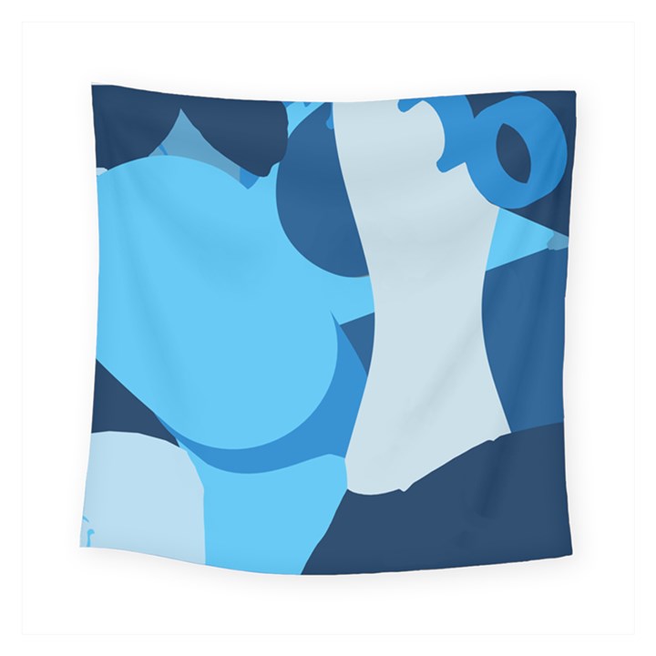 Blue Polka Square Tapestry (Small)