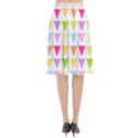 Bunting Triangle Color Rainbow Flared Midi Skirt View2